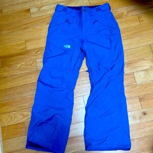 North Face Men’s Snow Pants - insulated, blue size small